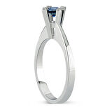 0.40 ct. Pırlanta Safir Tektaş Yüzük
