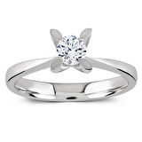 0.30 ct. F Color HRD Sertifikalı Pırlanta Tektaş Yüzük