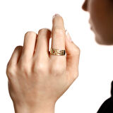 14 Ayar İsimli Altın Yüzük