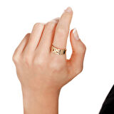 14 Ayar İsimli Altın Yüzük