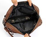 ERKEK TABA RENK LÜKS EL VE BİLEKLİK KEMERLİ PORTFÖY EL ÇANTASI