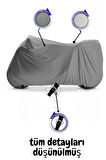 Vespa Primavera Touring 150 Arka Çanta  Uyumlu SolarBlock Prime Motosiklet Brandası Örtüsü