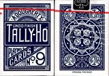 Tally-Ho Fan Back Kırmızı Mavi Standart Oyun Kağıdı Destesi Kartları 2 Paket
