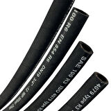 3/16" inç - R6 İÇ ÇAP 4.8 MM DIŞ ÇAP 10.7 MM TEKSTİL ÖRGÜLÜ HİDROLİK HORTUM