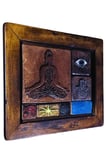 Buddha Kolaj Seramik Duvar Tablo