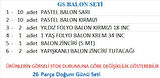 TARAFTAR SARI, KIRMIZI 20 ADET BALON 2 ADET YILDIZ, 1 YAŞ KREM FOLYO BALON SETİ 