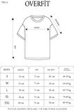 Unisex Düz Biskilet Yaka Oversize T-shirt - Bordo