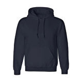 Erkek Uzun Kol Kapşonlu Basic Sweatshirt hoodie - Lacivert
