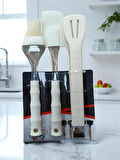 Kuka 3 Parça Silikon Set Bej Renk