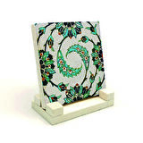 Karatay Medresesi Çini DesenBaskılı Doğaltaş Masaüstlük