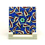 Osmanlı İznik Çini DeseniBaskılı Doğaltaş Masaüstlük