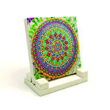 Mandala DesenBaskılı Doğaltaş Masaüstlük