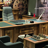 Bizans Dairesel PaneliBaskılı Doğaltaş Masaüstlük