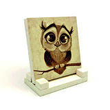 BaykuşBaskılı Doğaltaş Masaüstlük