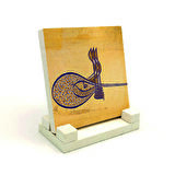 Kanuni Sultan Süleyman’ın TuğrasıYazılı Doğaltaş Masaüstlük