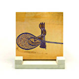 Kanuni Sultan Süleyman’ın TuğrasıYazılı Doğaltaş Masaüstlük