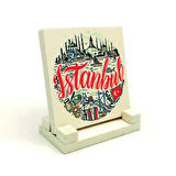 İstanbul Sembolik YerlerBaskılı Doğaltaş Masaüstlük