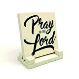 “Rabbine dua et”Baskılı Doğaltaş Masaüstlük