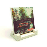 Amsterdam GörseliBaskılı Doğaltaş Masaüstlük