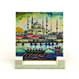 Sultanahmet Camii Baskılı Doğaltaş Masaüstlük