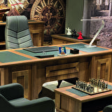 Sarıklı Osmanlı KedisiBaskılı Doğaltaş Masaüstlük