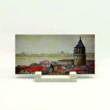 Galata KulesiBaskılı Doğaltaş Masaüstlük