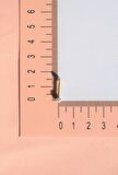 Taşlı Top Uçlu Çelik Piercing Dudak Dil 12 mm Gold