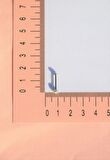 Taşlı Top Uçlu Çelik Piercing Dudak Dil 12 mm Gümüş Renk