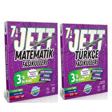 Ünlüler Yayınları 7. Sınıf Türkçe ve Matematik JETT Soru Fasikülleri Seti 2 Kitap
