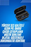 Rgb Işıklı Çift Mikrofonlu Siyah Profesyonel Kulaklığı Kablosuz Kulakiçi Yeni Nesil