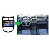 Peugeot 206 Android Multimedya Sistemi 4-64 For-X (1998-2010)
