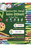 Okul Etiketi Kalem Defter Etiketi, Şirinler v2 Etiketi - 194 Adet Opak Sticker