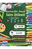 Okul Etiketi Kalem Defter Etiketi, Şirinler v4 Etiketi - 194 Adet Opak Sticker