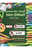 Okul Etiketi Kalem Defter Etiketi, Ironman Etiketi - 194 Adet Opak Sticker