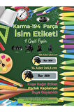 Okul Etiketi Kalem Defter Etiketi, Batman Etiketi - 194 Adet Opak Sticker