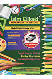 Okul Etiketi, Kalem Defter Etiketi, BMW Etiketi - 100 Adet 3cm Opak Sticker