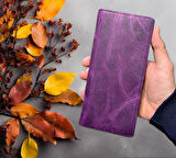 BC Barse Collection Hakiki Deri Telefon Bölmeli Mıknatıslı Elde Taşıma Bantlı Cüzdan Kartlık