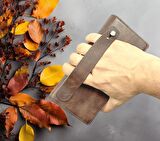 BC Barse Collection Hakiki Deri Telefon Bölmeli Mıknatıslı Elde Taşıma Bantlı Cüzdan Kartlık