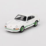 Mini GT 801 Porsche 911 Carrera RS 2.7 Grand Prix White with Green Livery - Blister Paket