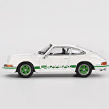 Mini GT 801 Porsche 911 Carrera RS 2.7 Grand Prix White with Green Livery - Blister Paket