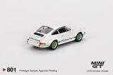 Mini GT 801 Porsche 911 Carrera RS 2.7 Grand Prix White with Green Livery