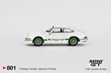 Mini GT 801 Porsche 911 Carrera RS 2.7 Grand Prix White with Green Livery