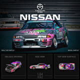 TimeMicro 1:64 Nissan GTR 32-AXIA 22 Gümüş
