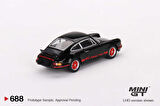 Mini GT 688 Porsche 911 Carrera RS 2.7 Black with Red Livery