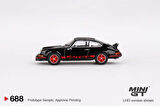 Mini GT 688 Porsche 911 Carrera RS 2.7 Black with Red Livery