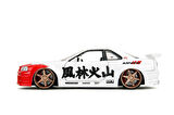 Jada 1/24 Street Fighter Nissan Skyline GTR R34 Ryu Figürü ile Birlikte