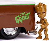 Jada 1:24 Marvel Groot 1963 Bus Pickup Groot Figürü ile Birlikte