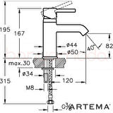 Artema A41984 Minimax S Lavabo Bataryası