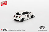 Mini GT 1/64 809 LB-WORKS x Abas Works ABARTH 595 Gara White