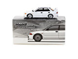 Tarmac Works 1/64 Mitsubishi Lancer RS  Evolution III White - Lamley Special Edition - GLOBAL64
